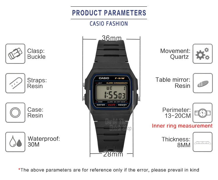 Casio watch F91W